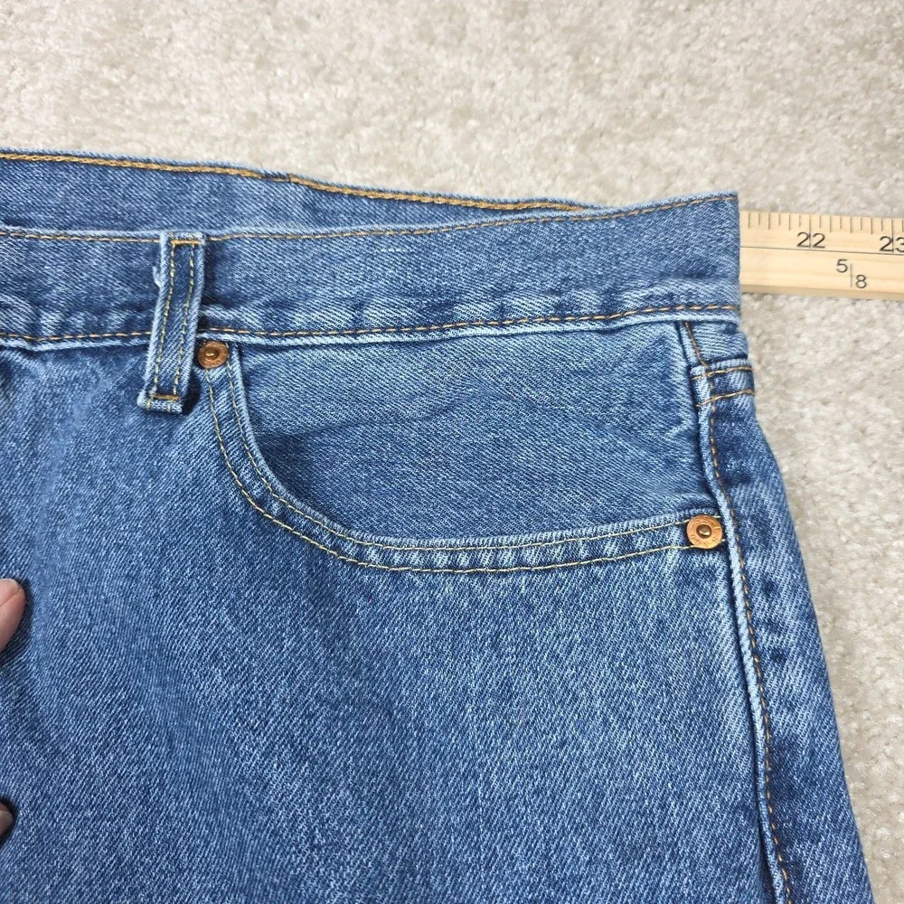 Levi's 550 Straight Jeans Mens‎ 42x30 Blue Denim Stone Wash Relaxed Fit Baggy